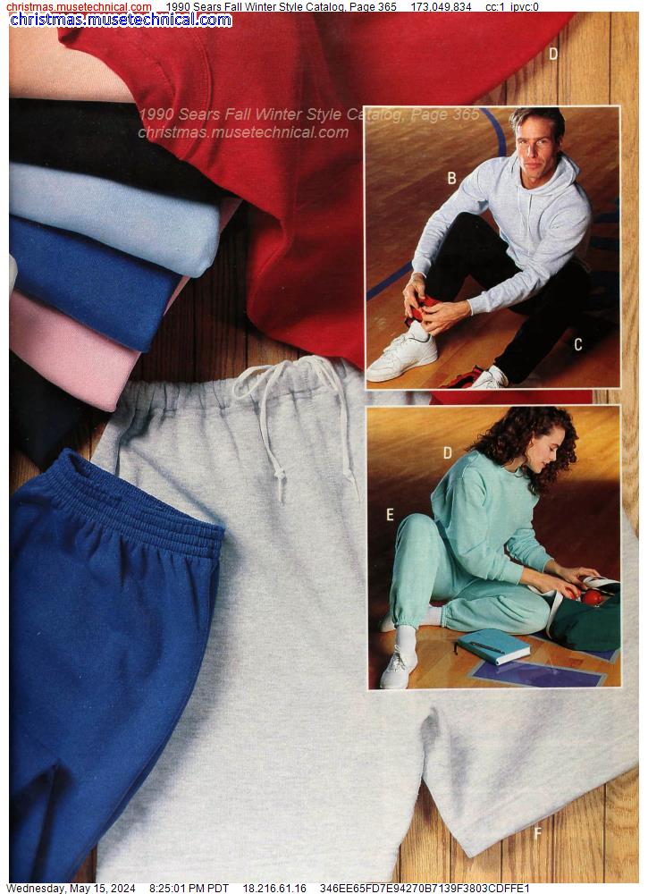 1990 Sears Fall Winter Style Catalog, Page 365
