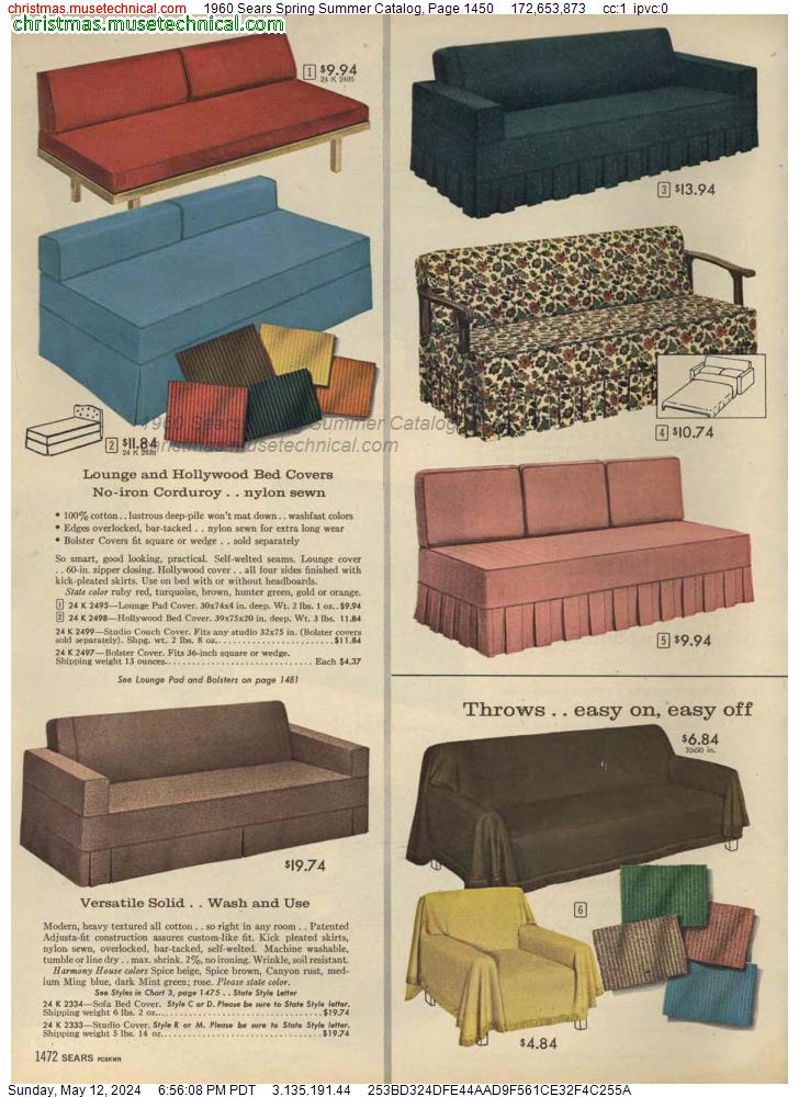 1960 Sears Spring Summer Catalog, Page 1450