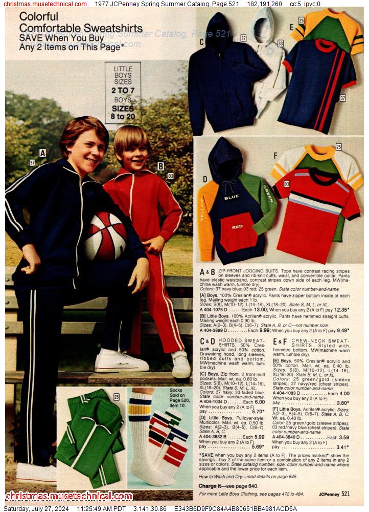 1977 JCPenney Spring Summer Catalog, Page 521