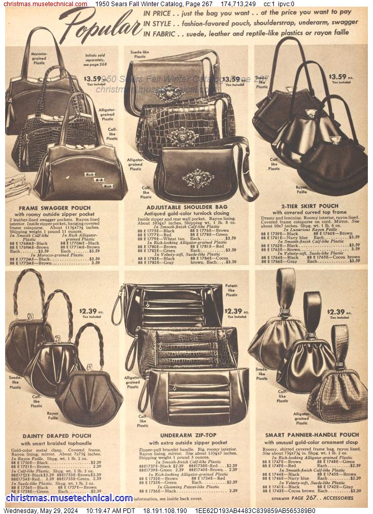 1950 Sears Fall Winter Catalog, Page 267