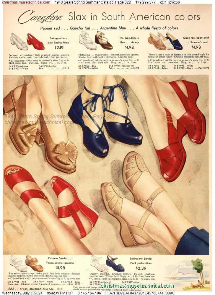1943 Sears Spring Summer Catalog, Page 322