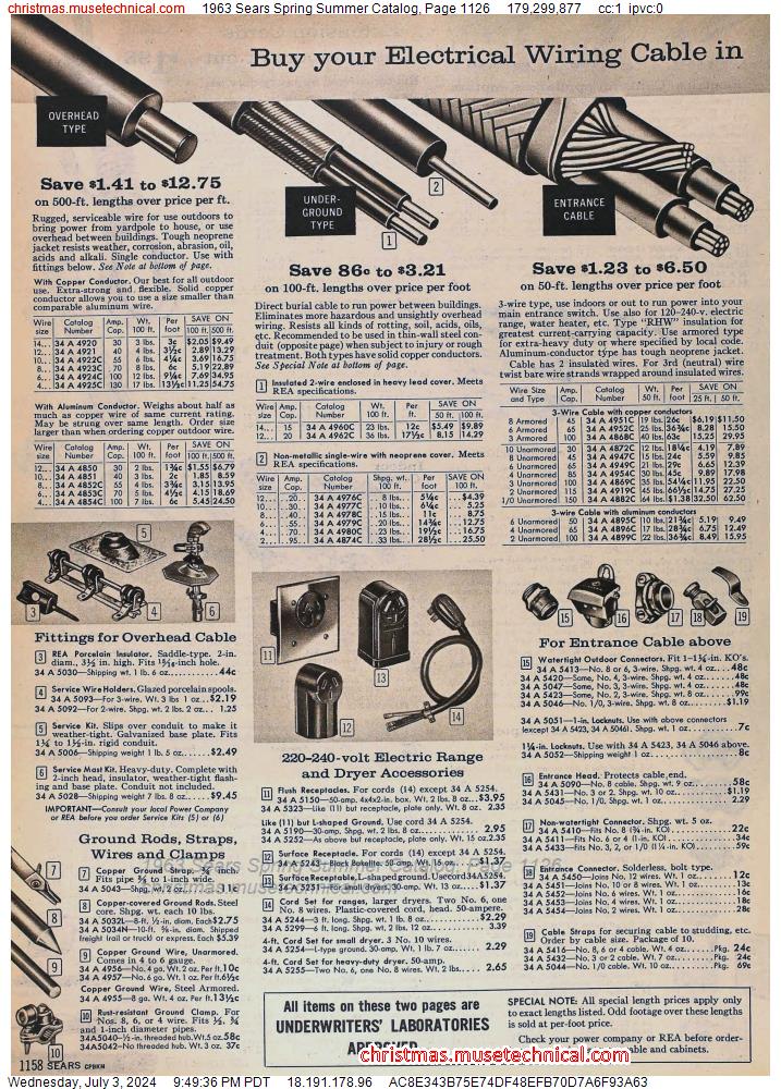 1963 Sears Spring Summer Catalog, Page 1126