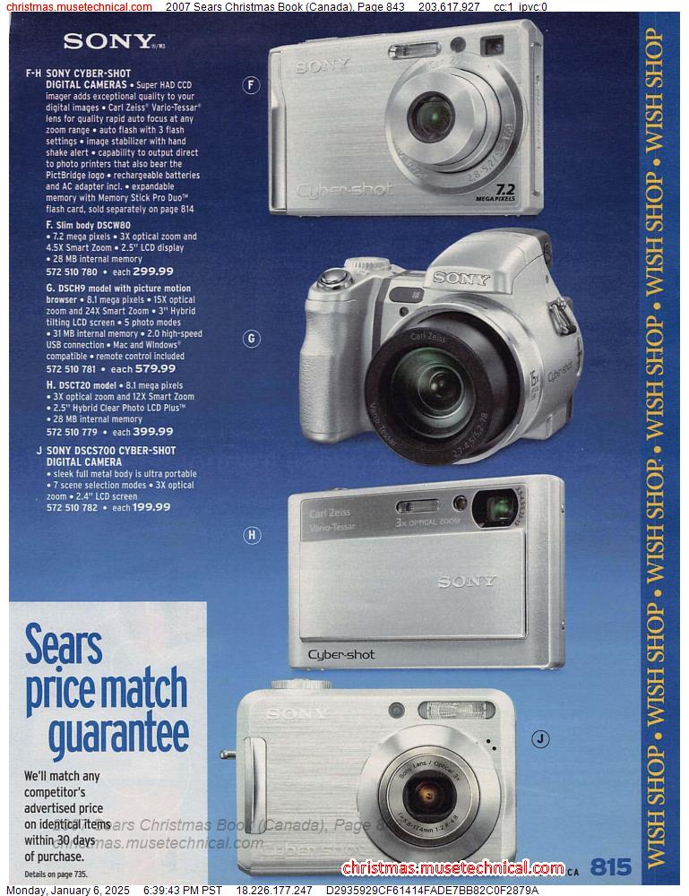 2007 Sears Christmas Book (Canada), Page 843