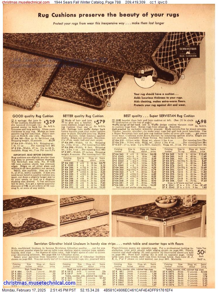 1944 Sears Fall Winter Catalog, Page 788