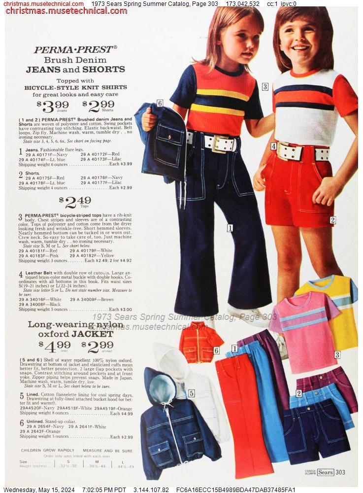 1973 Sears Spring Summer Catalog, Page 303