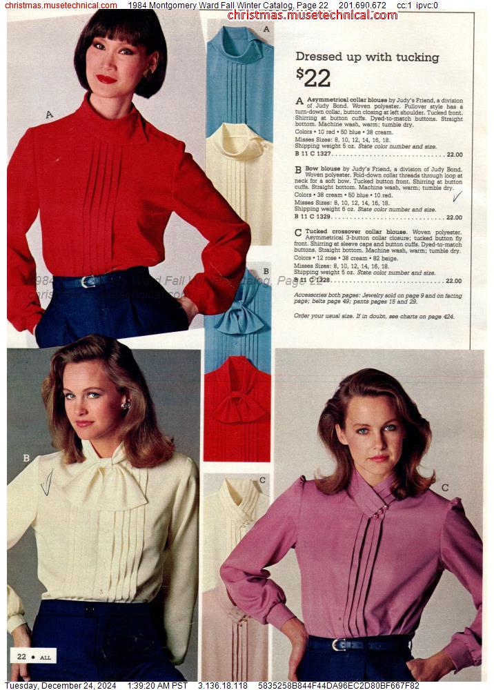 1984 Montgomery Ward Fall Winter Catalog, Page 22