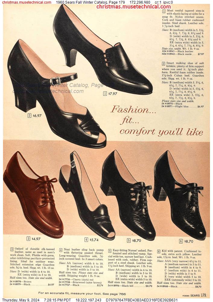 1960 Sears Fall Winter Catalog, Page 179