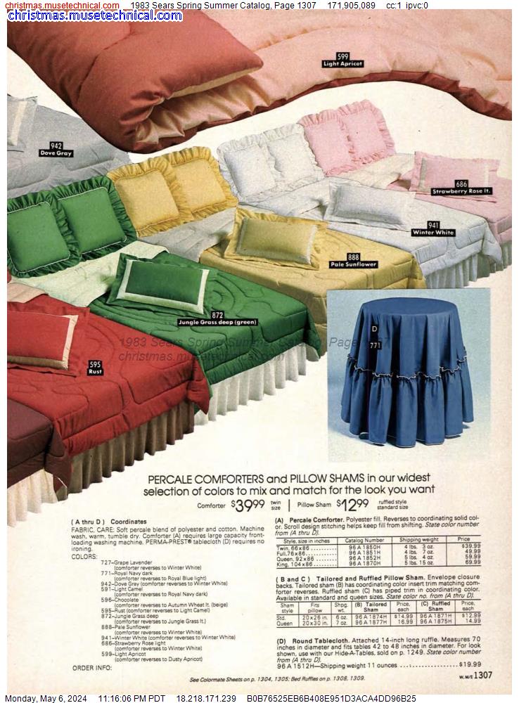 1983 Sears Spring Summer Catalog, Page 1307