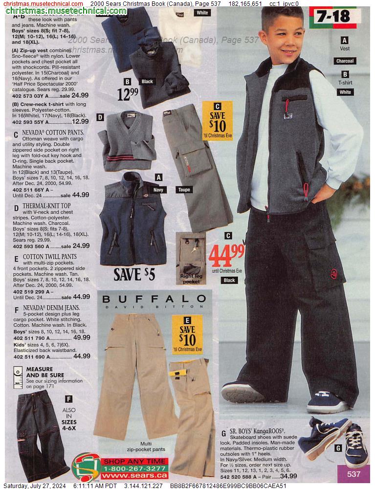 2000 Sears Christmas Book (Canada), Page 537
