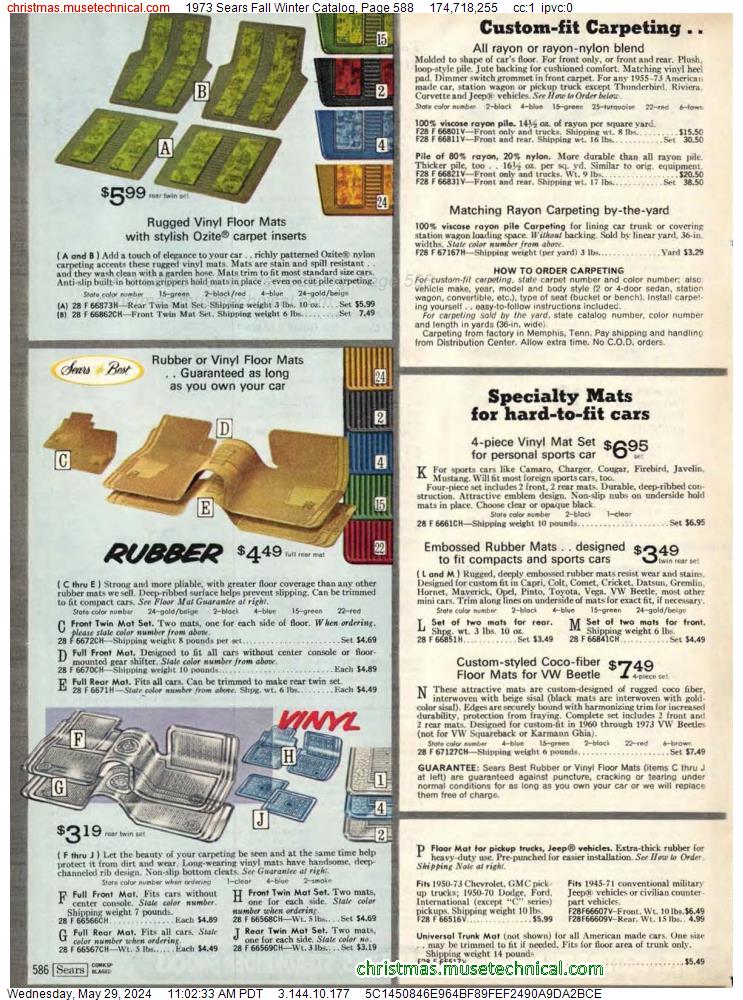 1973 Sears Fall Winter Catalog, Page 588