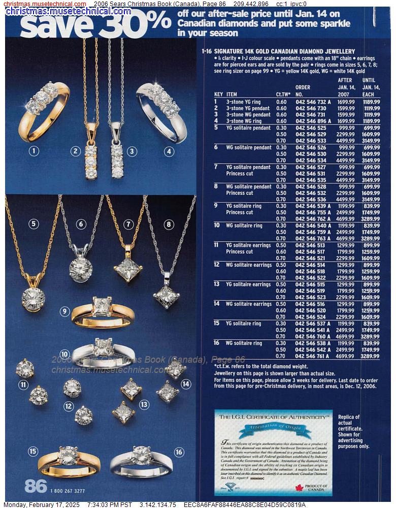 2006 Sears Christmas Book (Canada), Page 86