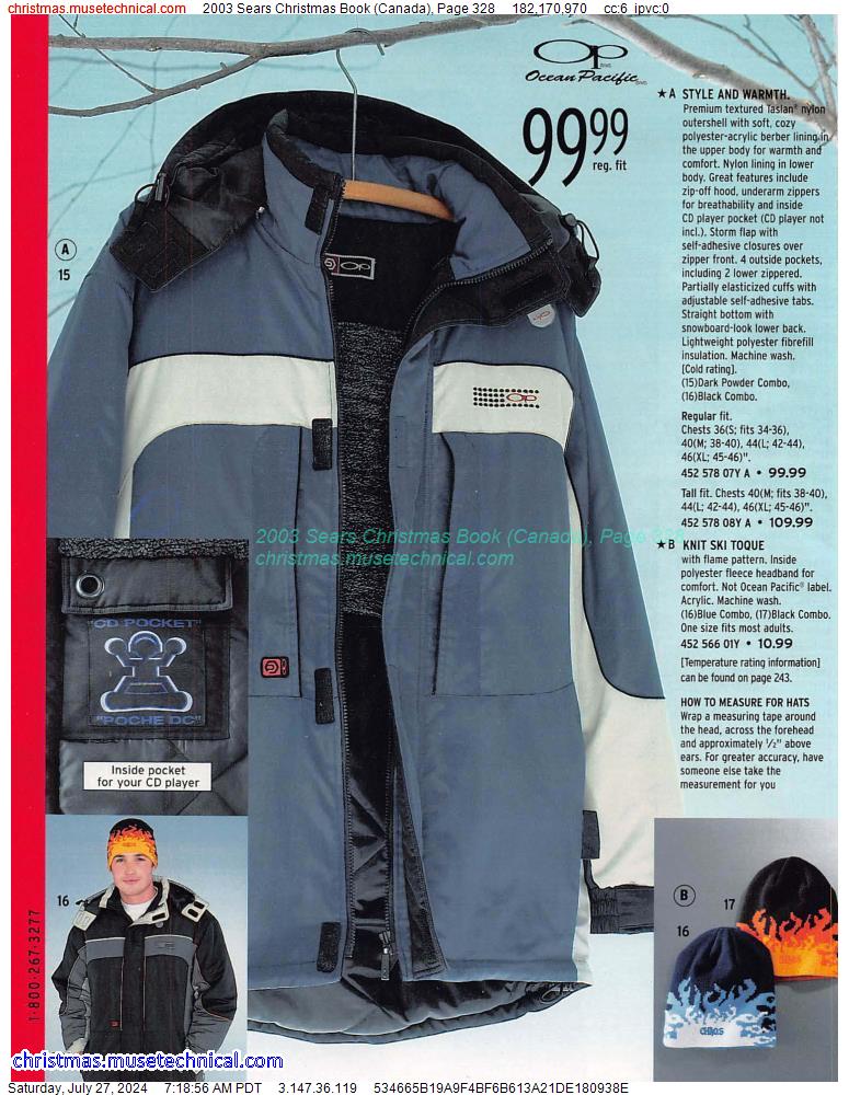 2003 Sears Christmas Book (Canada), Page 328