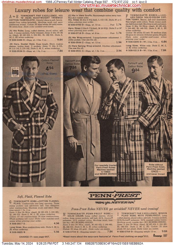 1966 JCPenney Fall Winter Catalog, Page 597