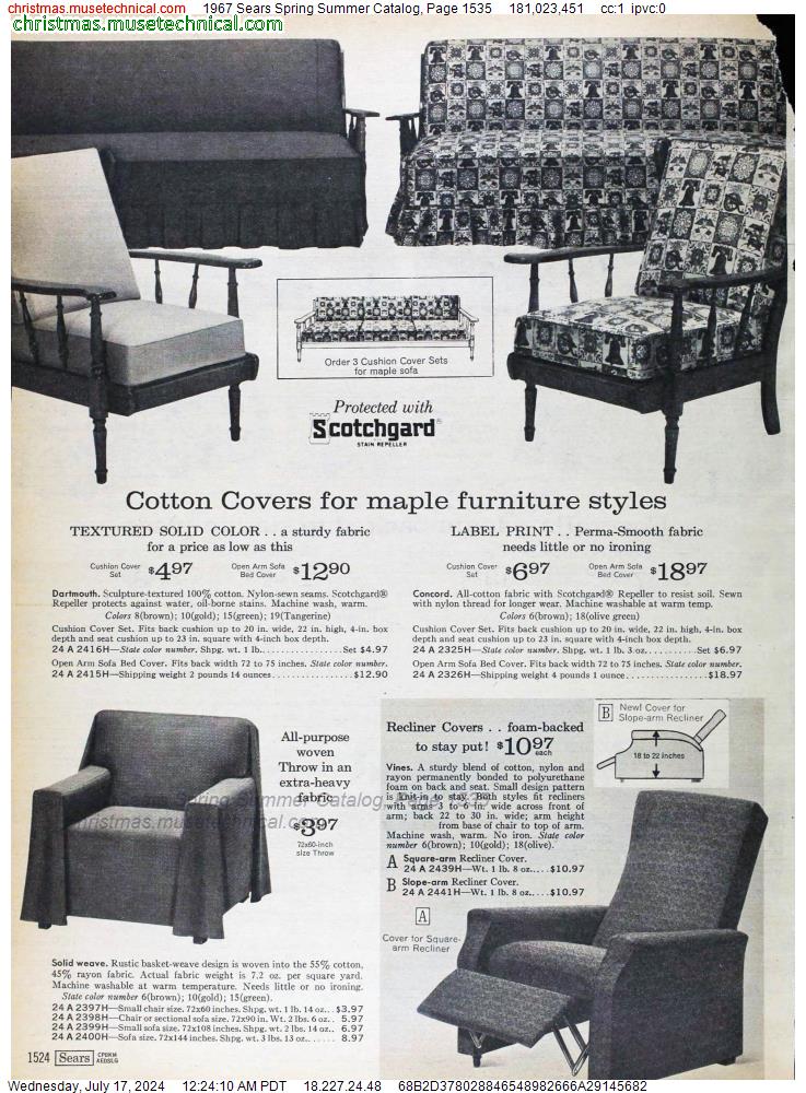 1967 Sears Spring Summer Catalog, Page 1535