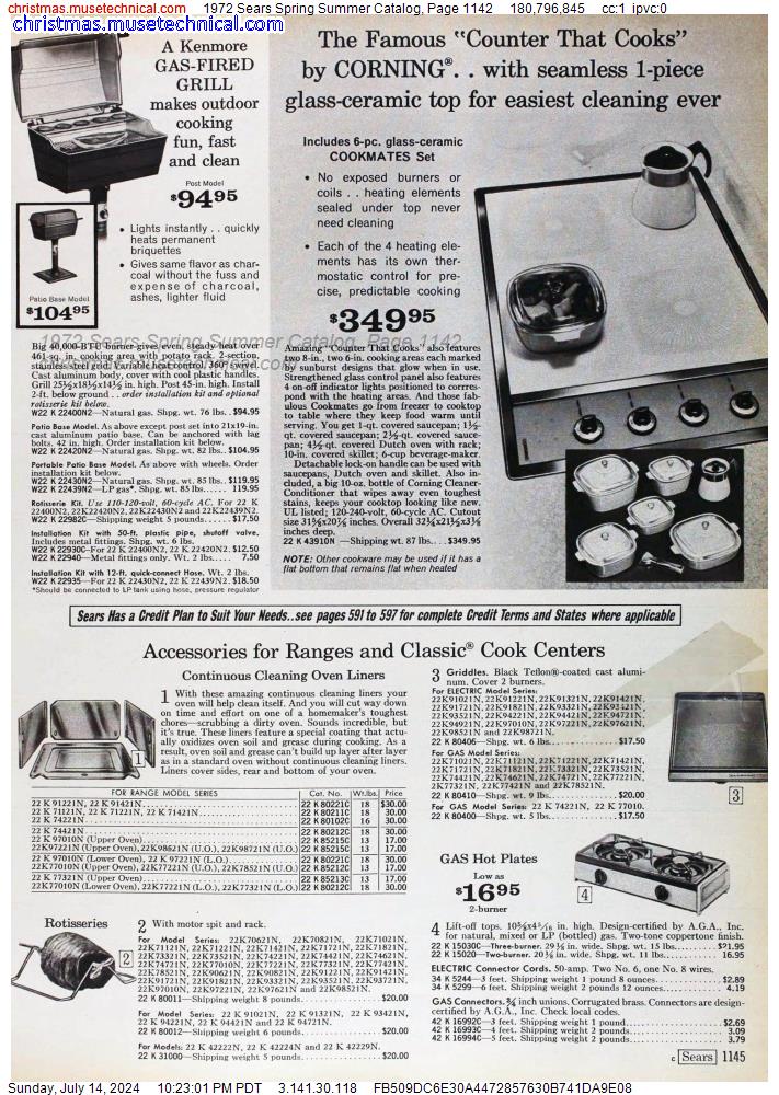 1972 Sears Spring Summer Catalog, Page 1142