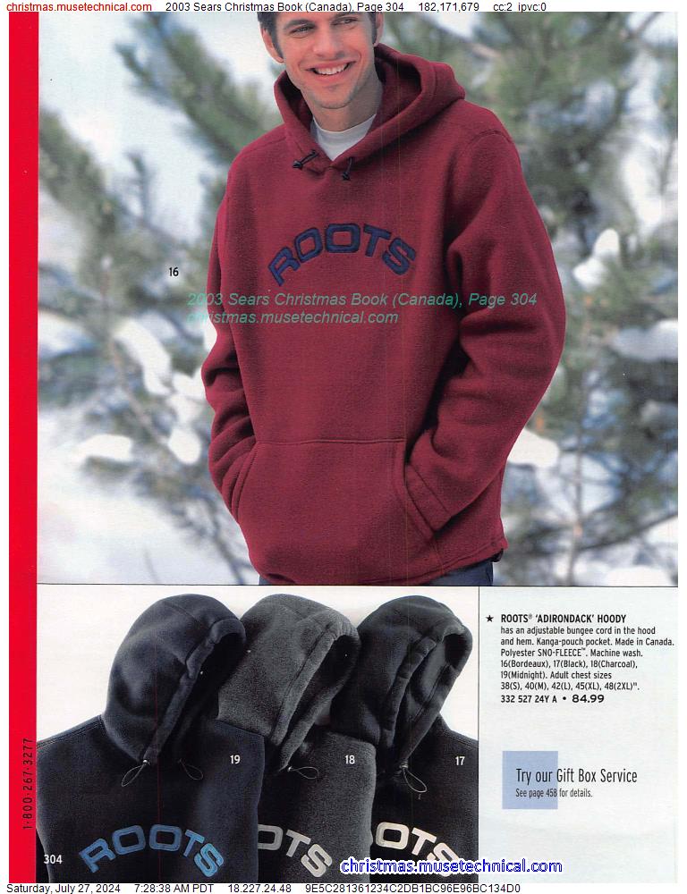 2003 Sears Christmas Book (Canada), Page 304