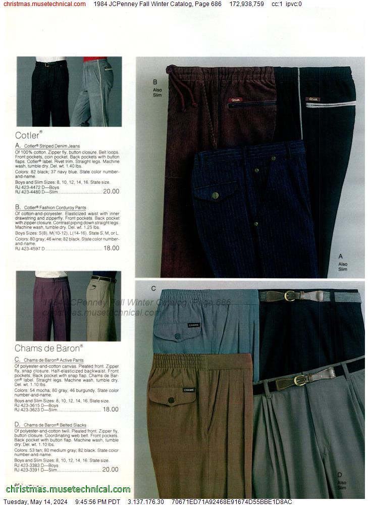 1984 JCPenney Fall Winter Catalog, Page 686