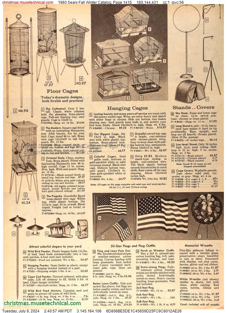1960 Sears Fall Winter Catalog, Page 1415
