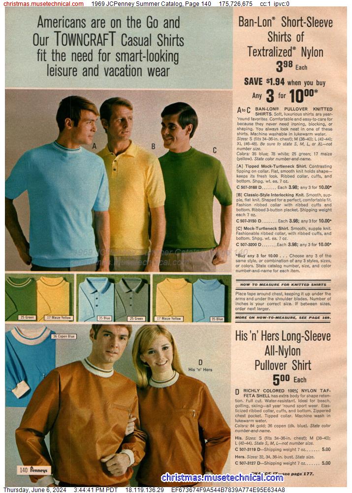 1969 JCPenney Summer Catalog, Page 140