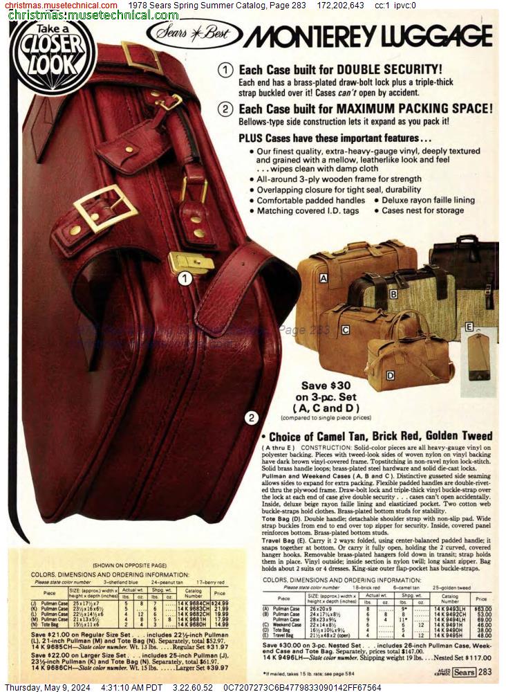1978 Sears Spring Summer Catalog, Page 283