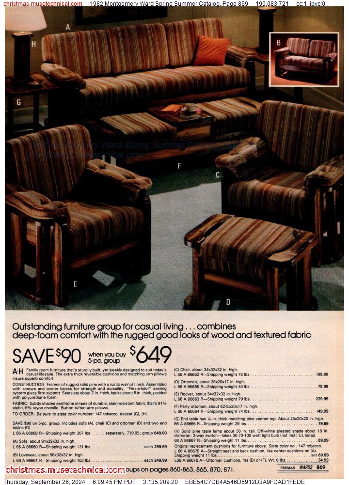 1982 Montgomery Ward Spring Summer Catalog, Page 869