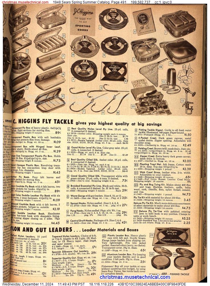 1948 Sears Spring Summer Catalog, Page 491