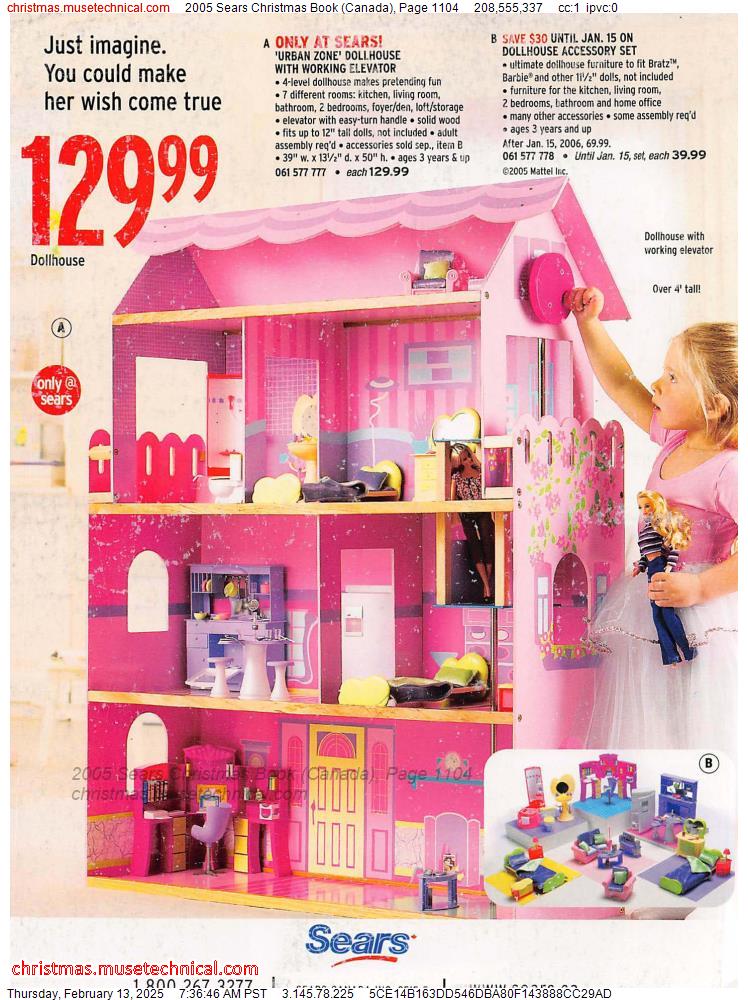 2005 Sears Christmas Book (Canada), Page 1104