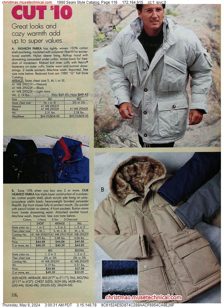 1990 Sears Style Catalog, Page 116