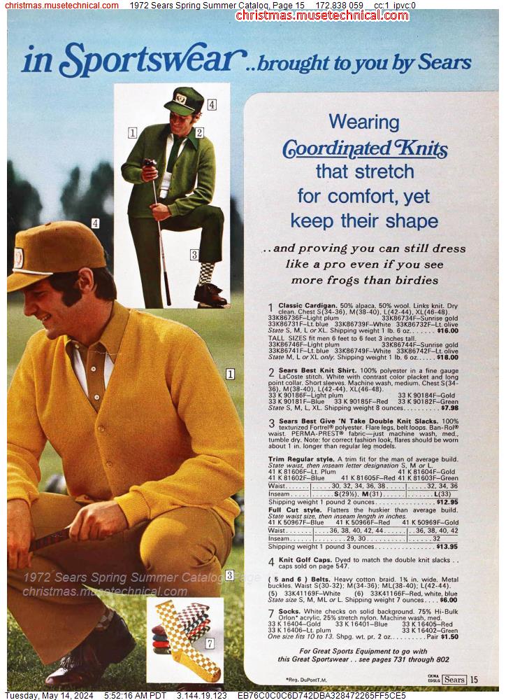 1972 Sears Spring Summer Catalog, Page 15
