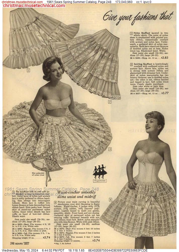 1961 Sears Spring Summer Catalog, Page 248