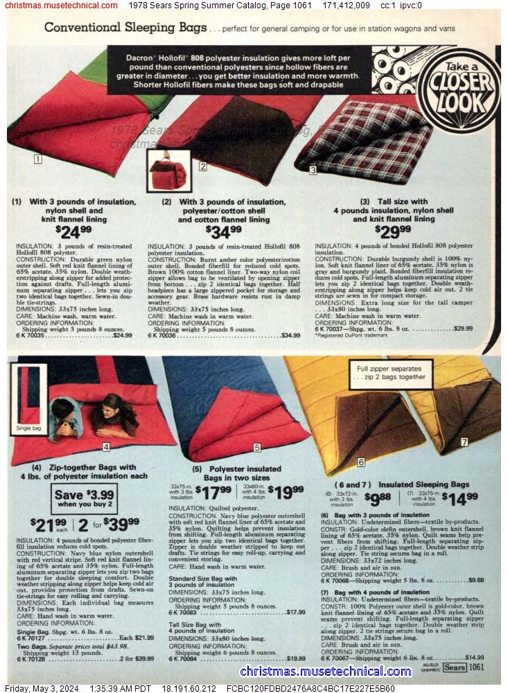 1978 Sears Spring Summer Catalog, Page 1061
