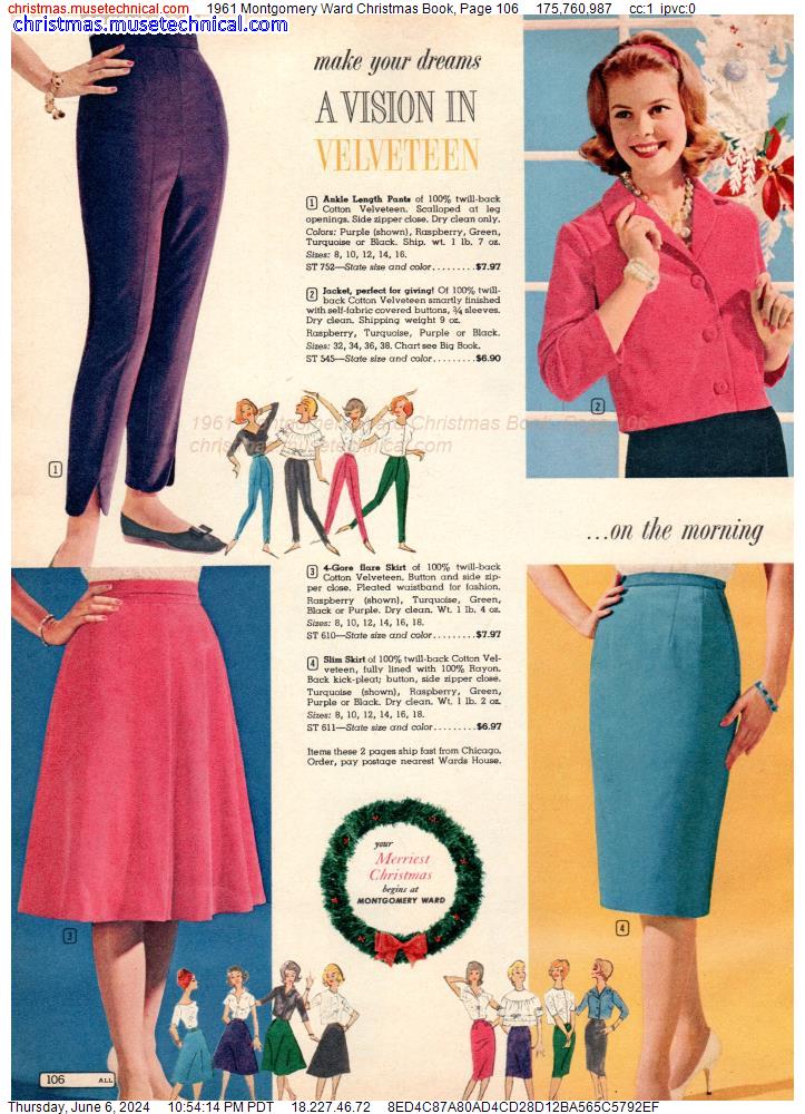 1961 Montgomery Ward Christmas Book, Page 106