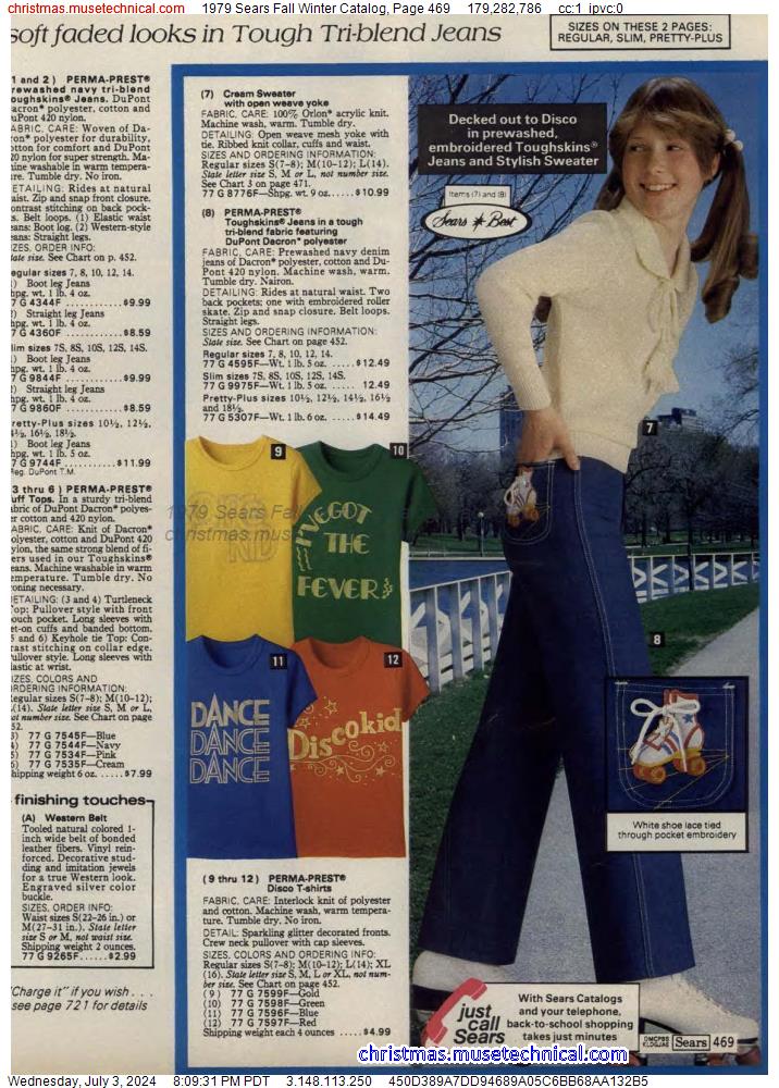 1979 Sears Fall Winter Catalog, Page 469