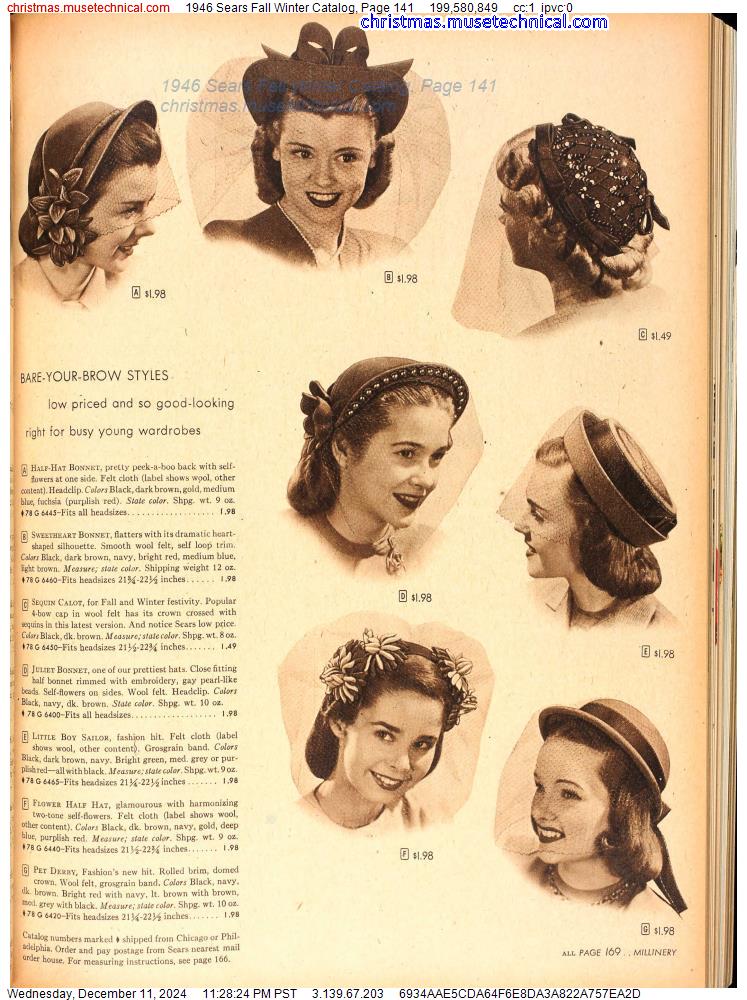 1946 Sears Fall Winter Catalog, Page 141