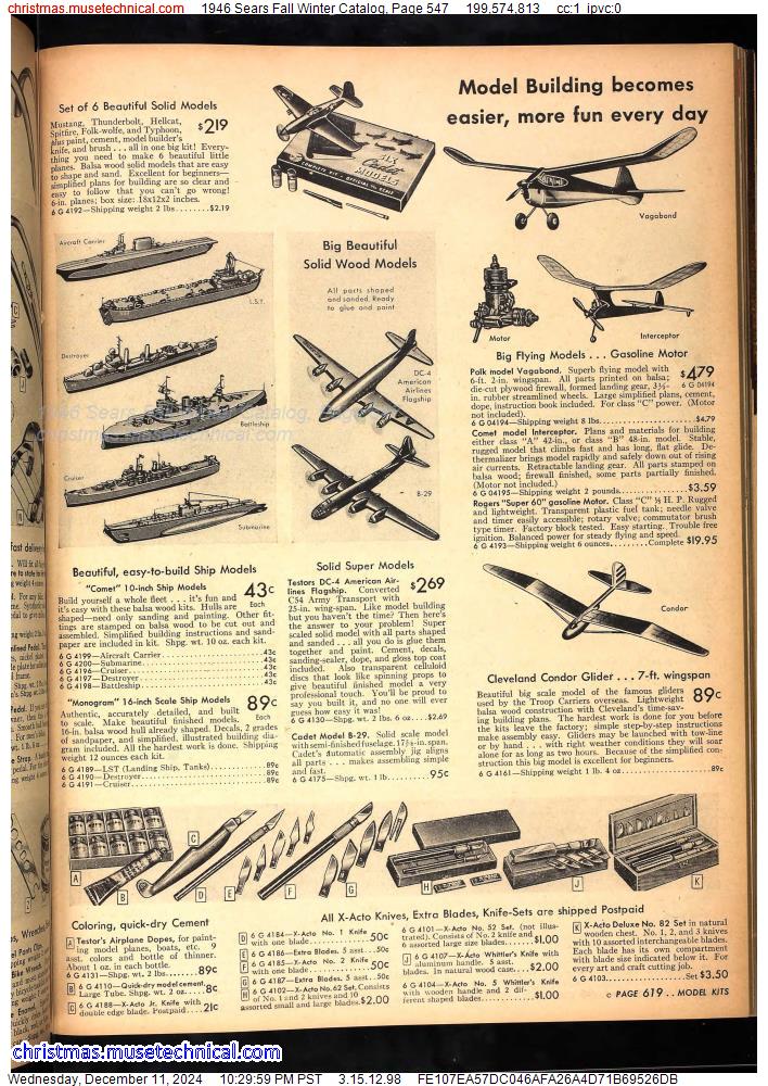 1946 Sears Fall Winter Catalog, Page 547