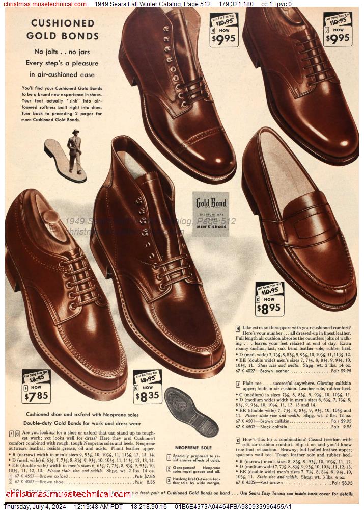 1949 Sears Fall Winter Catalog, Page 512