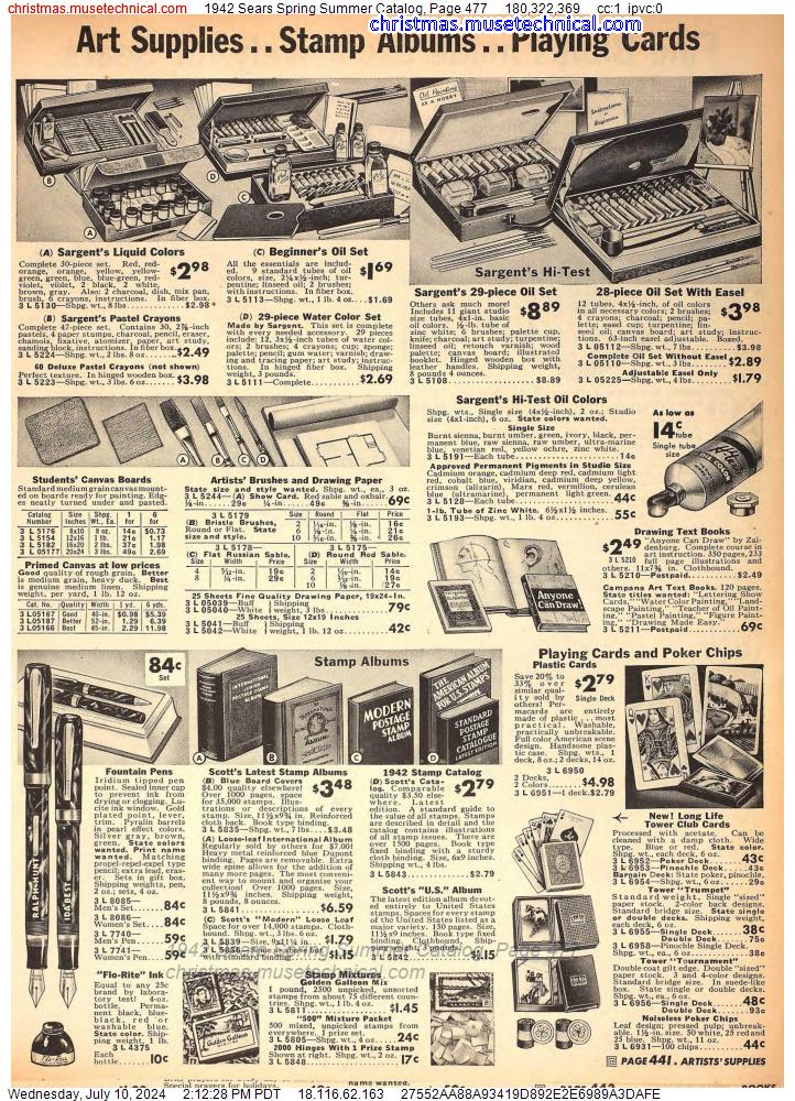1942 Sears Spring Summer Catalog, Page 477