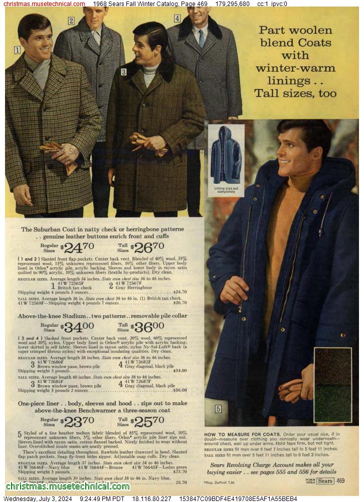 1968 Sears Fall Winter Catalog, Page 469