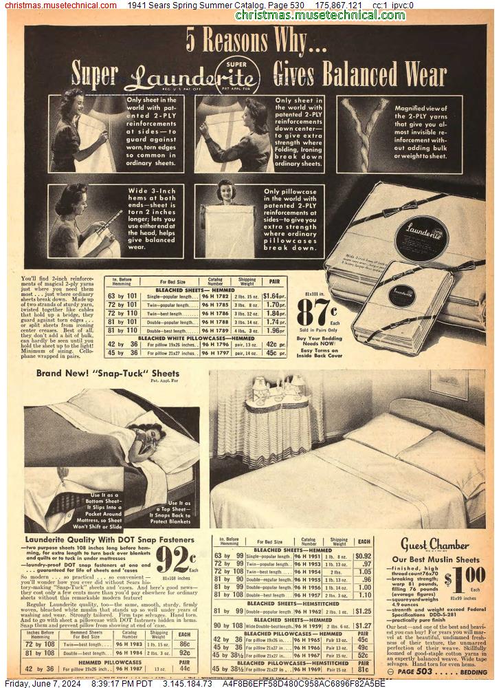 1941 Sears Spring Summer Catalog, Page 530