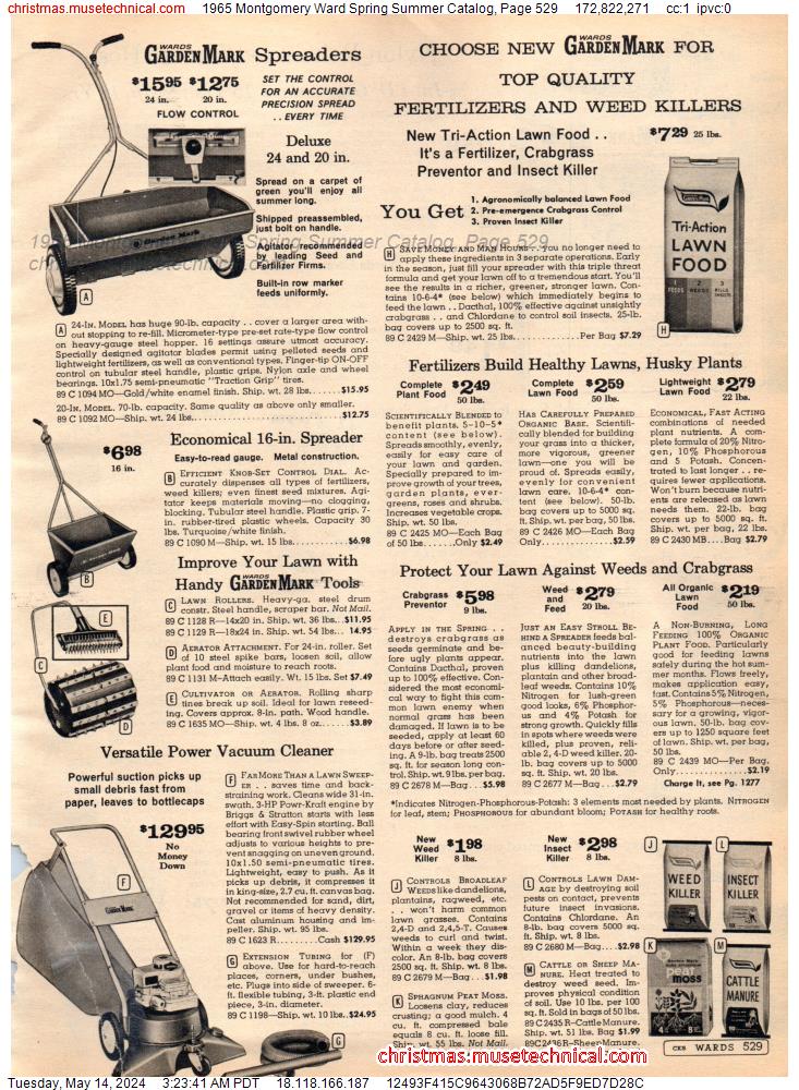 1965 Montgomery Ward Spring Summer Catalog, Page 529