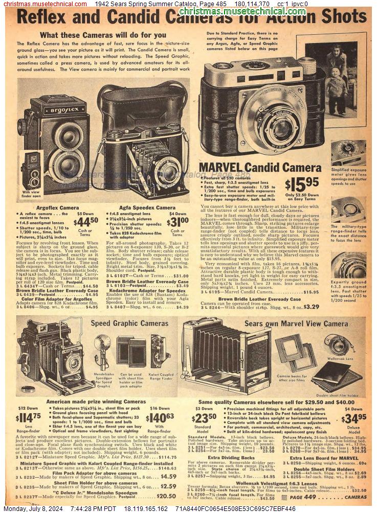 1942 Sears Spring Summer Catalog, Page 485