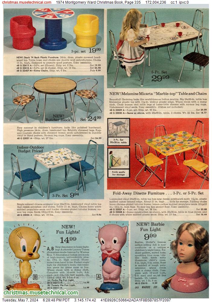 1974 Montgomery Ward Christmas Book, Page 335