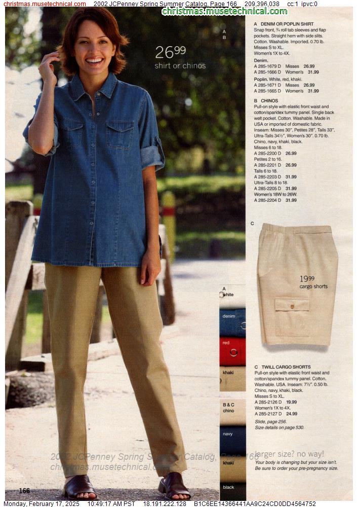 2002 JCPenney Spring Summer Catalog, Page 166