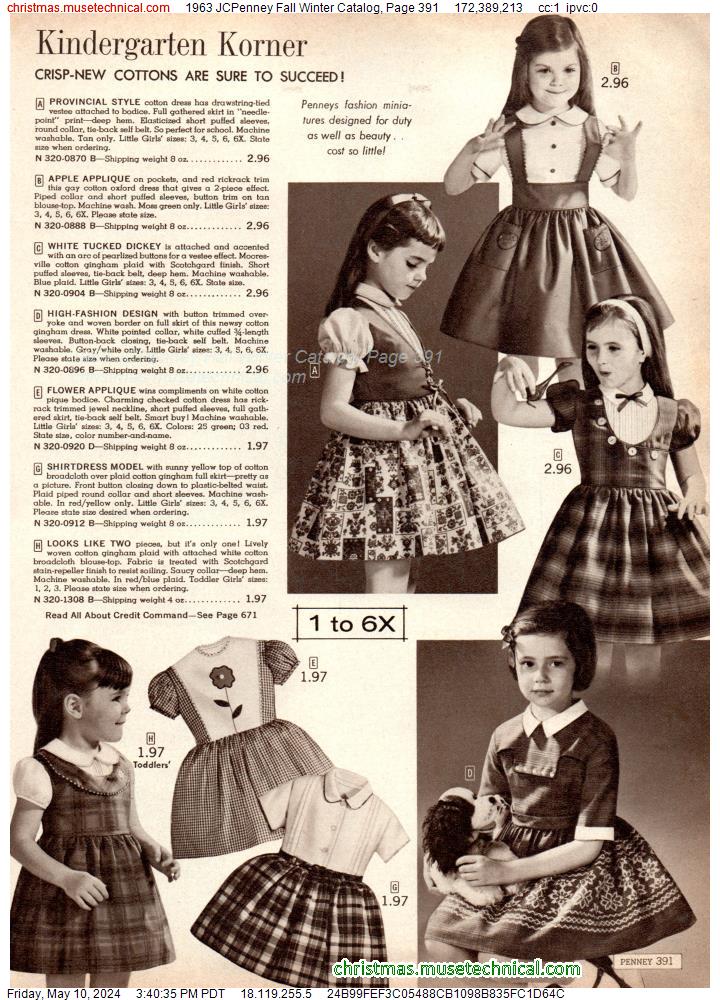 1963 JCPenney Fall Winter Catalog, Page 391