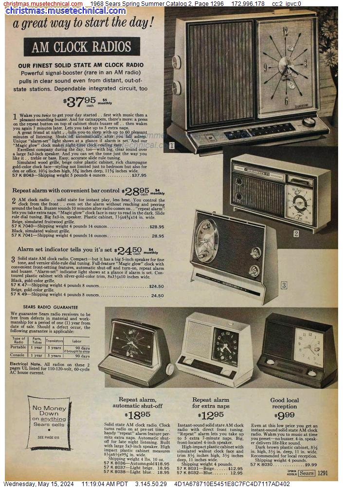 1968 Sears Spring Summer Catalog 2, Page 1296