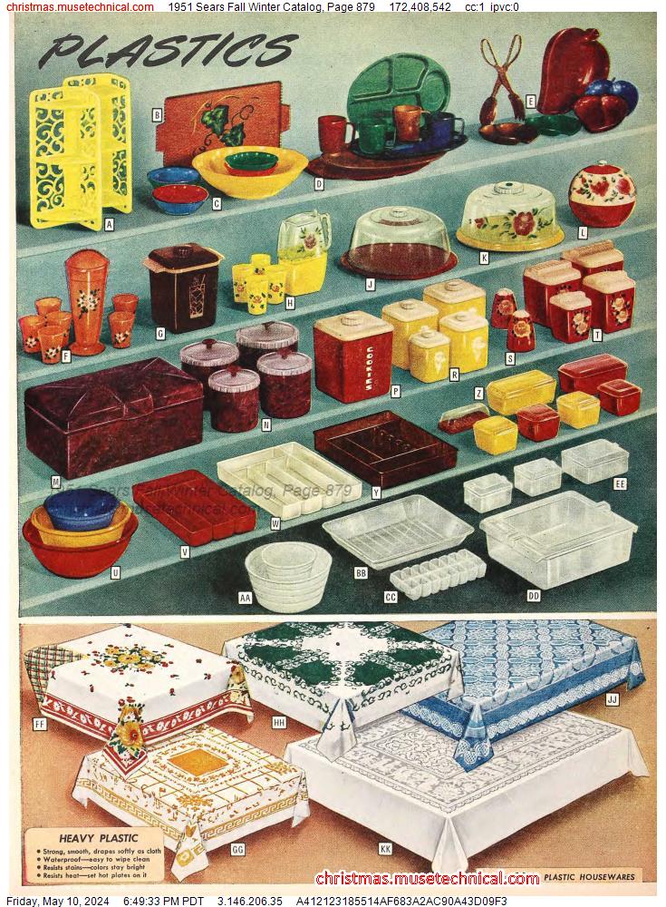 1951 Sears Fall Winter Catalog, Page 879