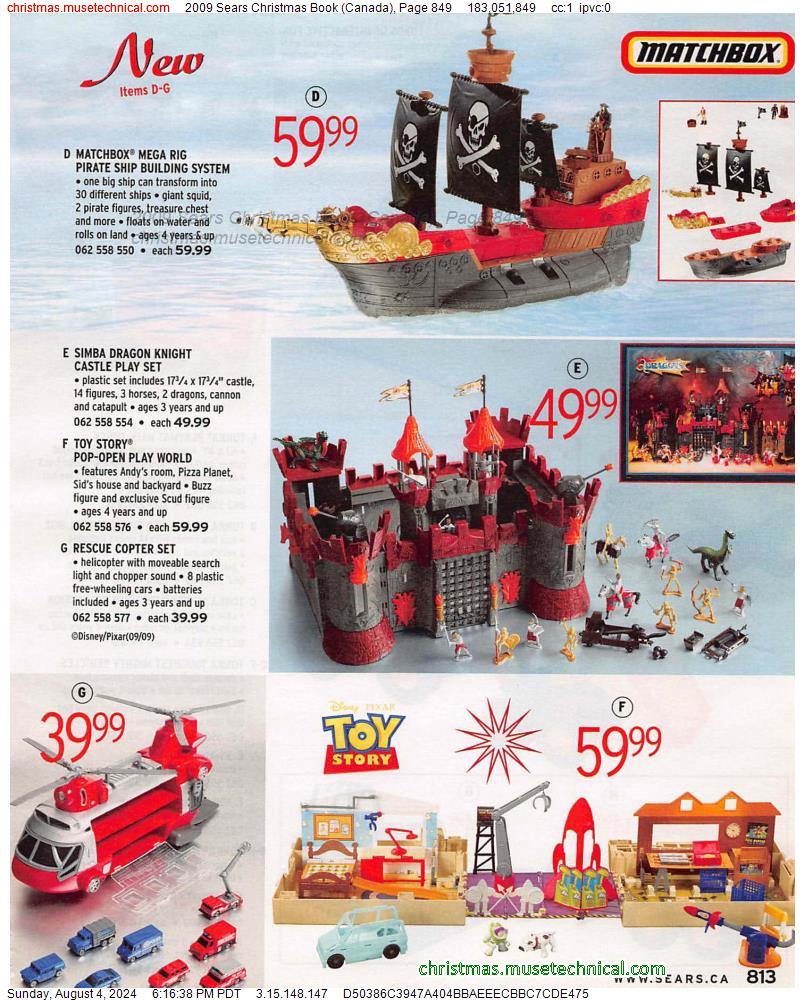 2009 Sears Christmas Book (Canada), Page 849