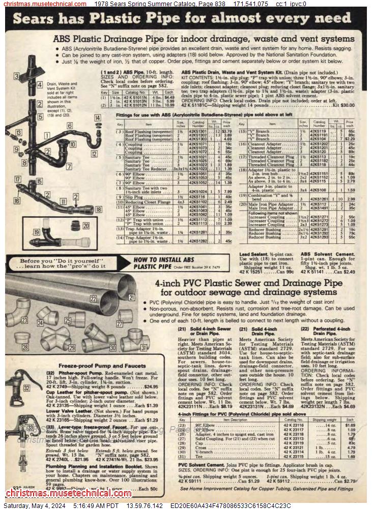 1978 Sears Spring Summer Catalog, Page 838