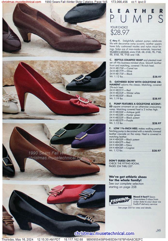 1990 Sears Fall Winter Style Catalog, Page 145