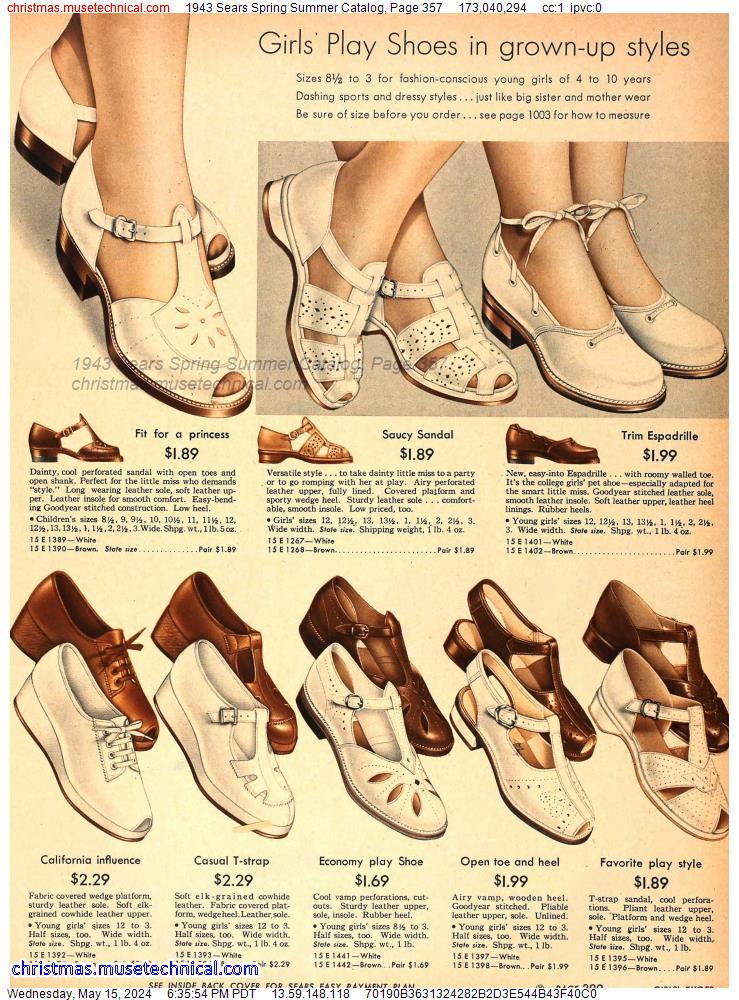 1943 Sears Spring Summer Catalog, Page 357